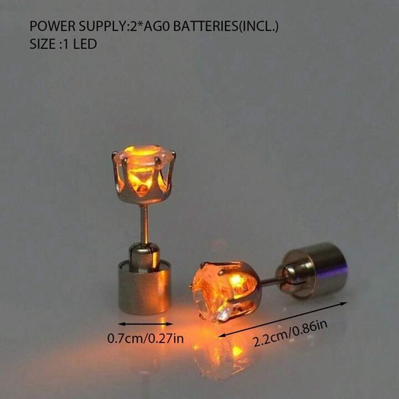Light Up Stud Earrings - Picture 7 of 7